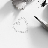 תליון לב יהלומים אמור זהב צהוב