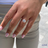 טבעת יהלום 2 קראט אמה