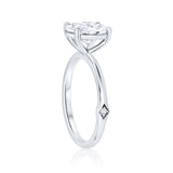 טבעת אירוסין לונה 2 קראט - זהב לבן