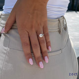 טבעת יהלום 2 קראט אמה