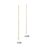 תוסף שרשרת לעגיל - זהב צהוב