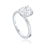 טבעת אירוסין לונה 2 קראט - זהב לבן