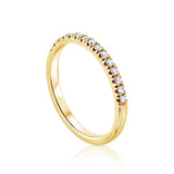 טבעת יהלומים ליבי זהב צהוב