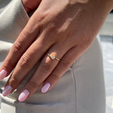 טבעת אירוסין סתיו זהב צהוב