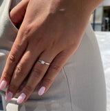 טבעת אירוסין אן זהב לבן