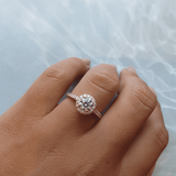 טבעת אירוסין לני זהב אדום