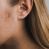 עגילי יהלומים איימי mini זהב צהוב