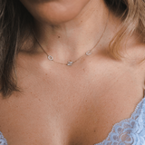 שרשרת 3 אותיות משובצות יהלומים