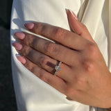 טבעת אירוסין אובל שובל - 1.45 קראט