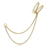 עגיל הליקס יהלומים כפול דילן