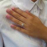 טבעת אירוסין נילי זהב צהוב