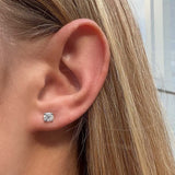 Diamond Stud Earrings 0.80 Carat