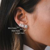 עגילי midi halo