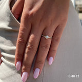 טבעת אירוסין הלני זהב צהוב