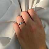 טבעת אירוסין יולי - זהב לבן