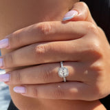 טבעת אירוסין סטפני זהב לבן