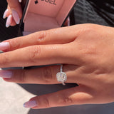 טבעת אירוסין סטפני זהב לבן