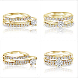 טבעת יהלומים קים זהב צהוב