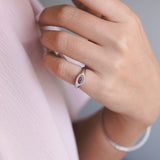 טבעת חותם אמייל ויהלומים Cocktail