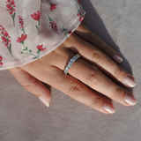 טבעת יהלומים ליר