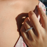 טבעת יהלומים ליר