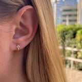 עגילי חישוק שרי זהב צהוב