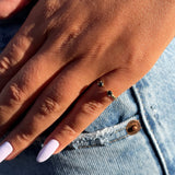 טבעת יהלומים טינה יהלומים שחורים