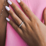 טבעת יהלומים ליר