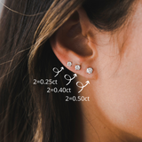 Mini stud earrings