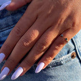 טבעת יהלומים טינה יהלומים שחורים