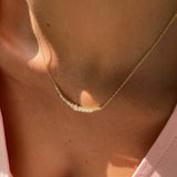 זהב צהוב LOR שרשרת יהלומים