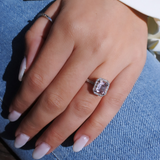 טבעת GemGlam מורגנייט ורודה