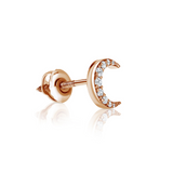 עגיל ירח יהלומים (בודד)