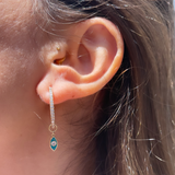 תוסף עין אמייל ויהלום זהב צהוב