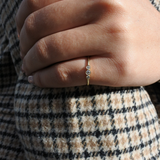 טבעת יהלומים עדינה דפנה