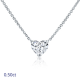 תליון יהלום לב 0.50 0.70 קראט