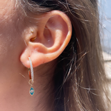 תוסף עין אמייל ויהלום זהב צהוב