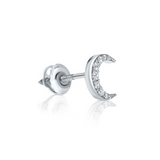 עגיל ירח יהלומים (בודד)