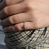 טבעת יהלומים עדינה דפנה