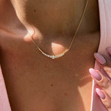 זהב צהוב LOR שרשרת יהלומים