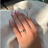 טבעת אירוסין יולי - זהב צהוב