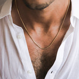 שרשרת רומבו זהב צהוב