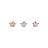 עגיל כוכב יהלומים Mini -בודד