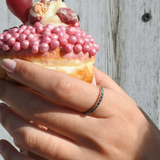 טבעת יהלומים שחורים