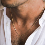 שרשרת רומבו זהב צהוב