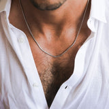 שרשרת רומבו זהב לבן