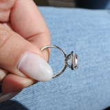 טבעת GemGlam מורגנייט ורודה