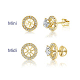 תוסף ג׳אקט לעגילי יהלומים זהב צהוב