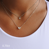 תליון יהלום לב