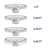 טבעת אירוסין אל זהב לבן